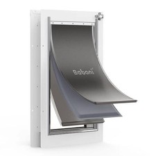 Baboni 3-Flaps Pet Door for Interior And Exterior Doors, Steel Frame - Large Dog
