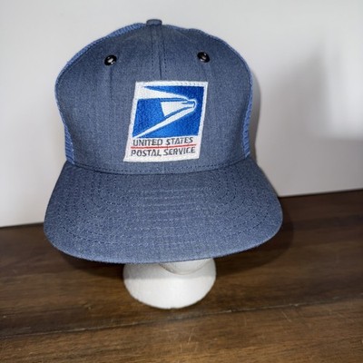 USPS United States Postal Service Hat Snapback Mesh Trucker Carrier Cap USA Made