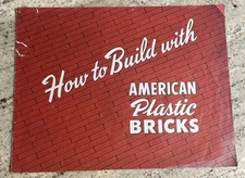 How to Build with American Plastic Bricks 16 Pg. ELGO PLASTICS CATALOG 1953
