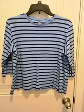 Womens Kim Rogers 3/4 Sleeve Top - Size PM Mu...