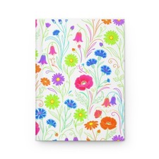 Colorful Floral Pattern Hardcover Journal