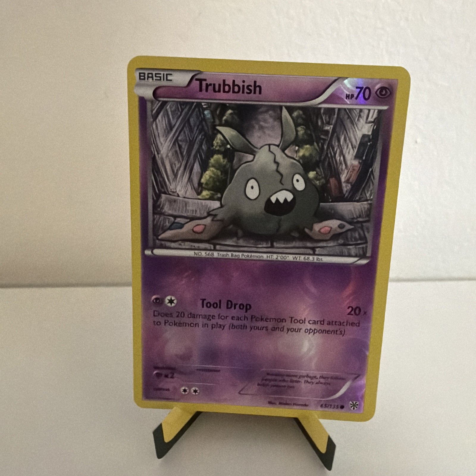 Pokemon TCG Trubbish BW Plasma Storm Reverse HOLO 65/135 LP
