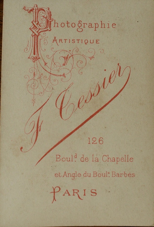 Business card, CDV, albumen print, Tessier, actor | eBay