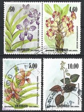 SRI LANKA 1984 ORCHID CIRCLE 50th ANNIV SET USED