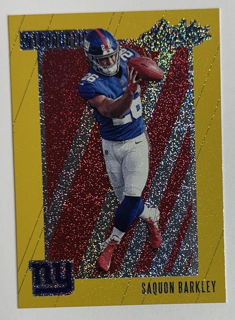2018 Panini Absolute Rookie Introductions Gold Saquon Barkley Rookie #IN-SB