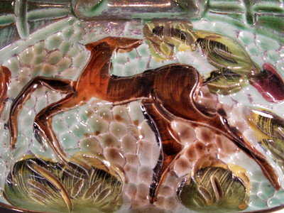 Art Déco Prunk Deckel Terrine Hubert Bequet Sign. Handarbeit numm.  Belgien