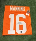 Peyton Manning Signed Tennessee Volunteers #16 Orange Football Jersey "MANNING"