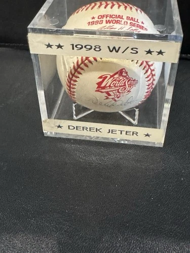 1998 World Series, Derek Jeter Autographed Baseball