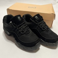 Bloch Boost DRT Suede and Mesh Split Sole Dance Shoe Size 2.5 Black 100 Leather