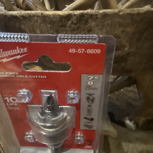 MILWAUKEE 49-57-8609 7/8 in. Carbide Hole Cutter New/Sealed Free Shipping - Picture 2 of 3