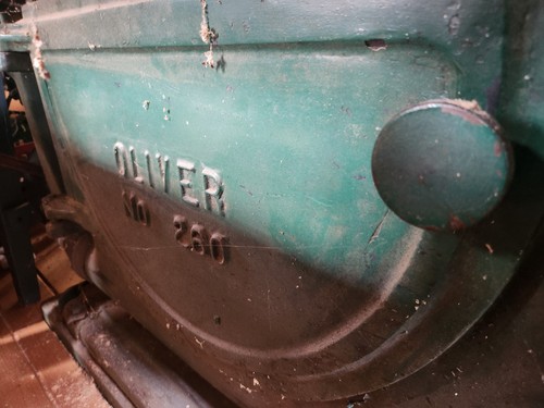 1944 Oliver 260 dual arbor table saw with 10hp rotary adx phase converter