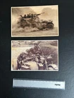 2 x WW2 WORLD WAR VINTAGE GERMAN MILITARY PHOTOS POSTCARDS? BERLIN ARCHIVE STAMP