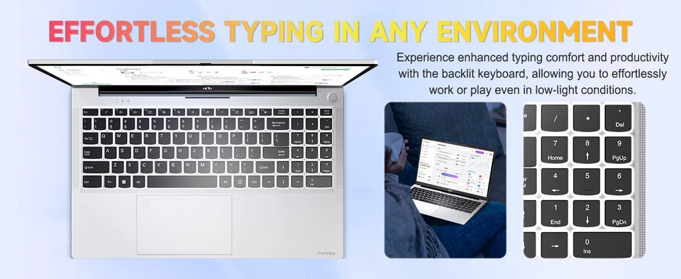 15.6-FHD-Student-Laptop Computer, 16/32GB RAM 512GB/1TB SSD AMD Ryzen 5 Win11 - Image 3 of 4
