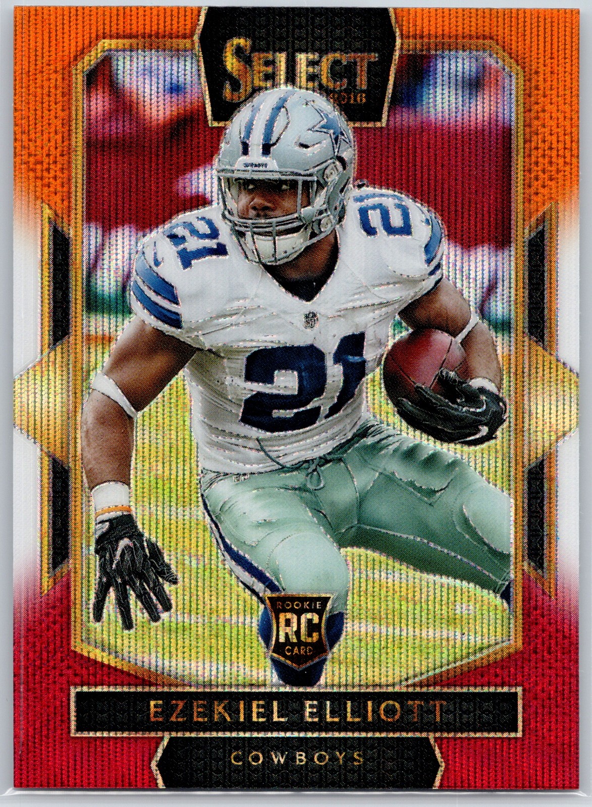 2016 Panini Select #277 Ezekiel Elliott Tri-Color Prizm RC