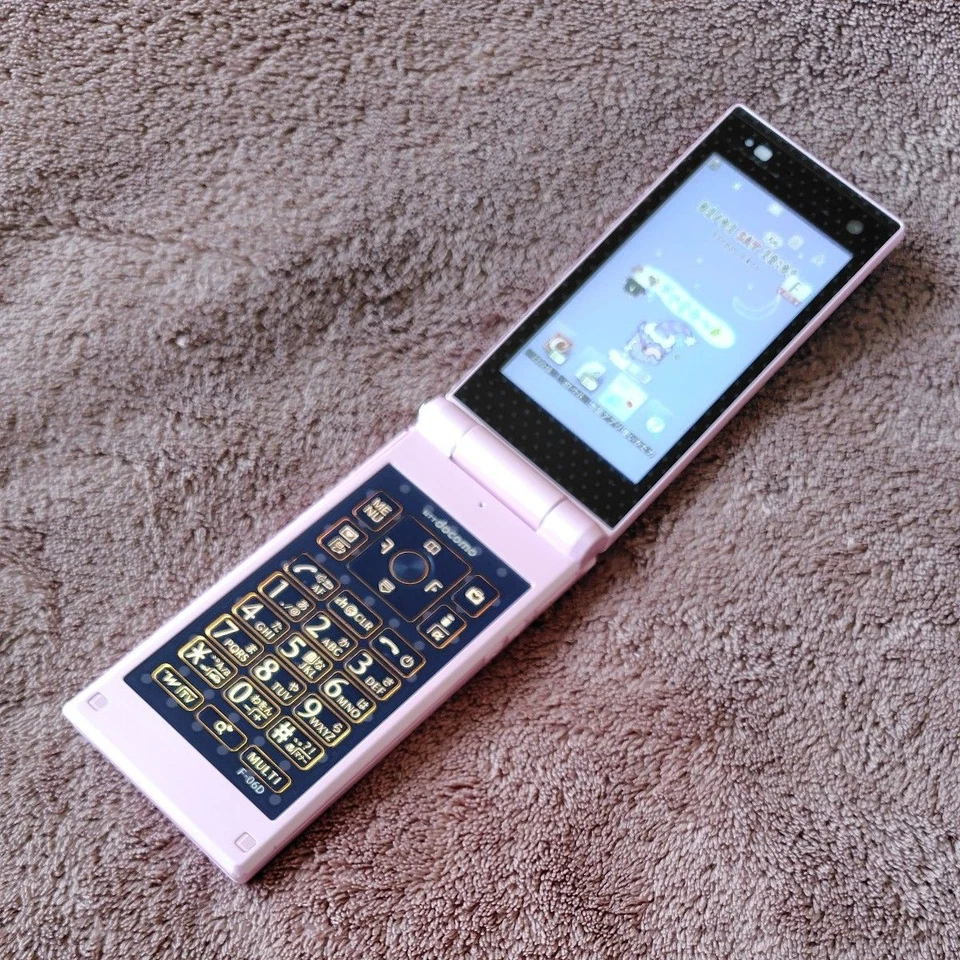 [Probado] Teléfono Abatible Rosa Feliz Serie ESTILO Docomo Fujitsu F-06D Niñas Foto 2 de 4