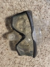 Promate Purge Mask Snorkeling Diving Tempered Glass Gray/Silver Goggle Adult Men