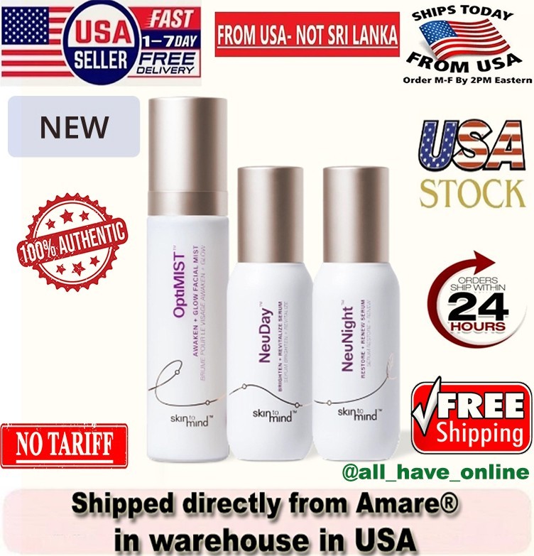 Amare Skin To Mind Collection - Optimist, Neuday, Neunight Clean Skincare -NIB🔥