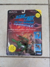 Star Trek Next Generation Klingon Bird of Prey Mini Playset Word  Gowron Figure