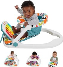 Baby Portable Chair Deluxe Kick  Play Sit-Me-Up Floor Baby Seat Multicolor