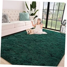  Super Soft Shaggy Rug for Bedroom, 5x8 Feet Fluffy Carpet for Living Room, 