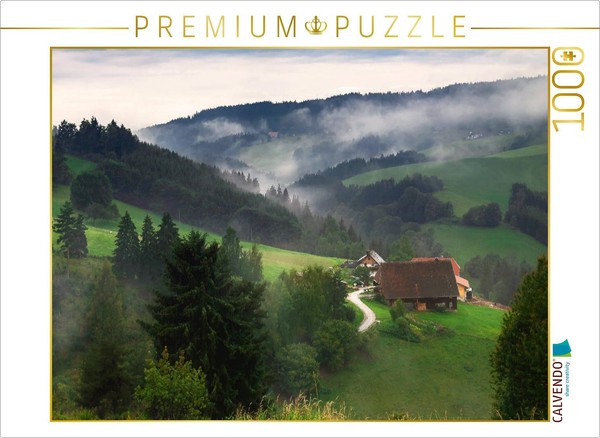 Calvendo Puzzle Morning Fog | 1000 Pieces, Finished Size 25.2 × 18.9 In (64 × 48-image