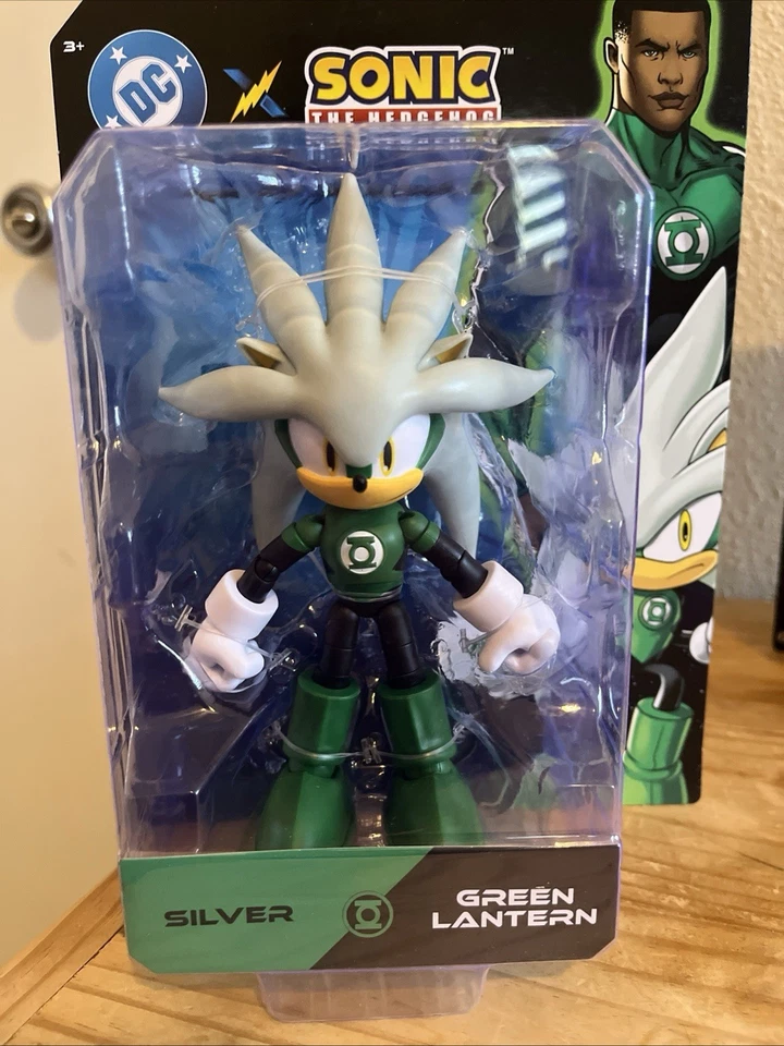 DC x Sonic The Hedgehog Set | Amy Wonder Woman Sonic Flash Silver Green Lantern Foto 2 de 4