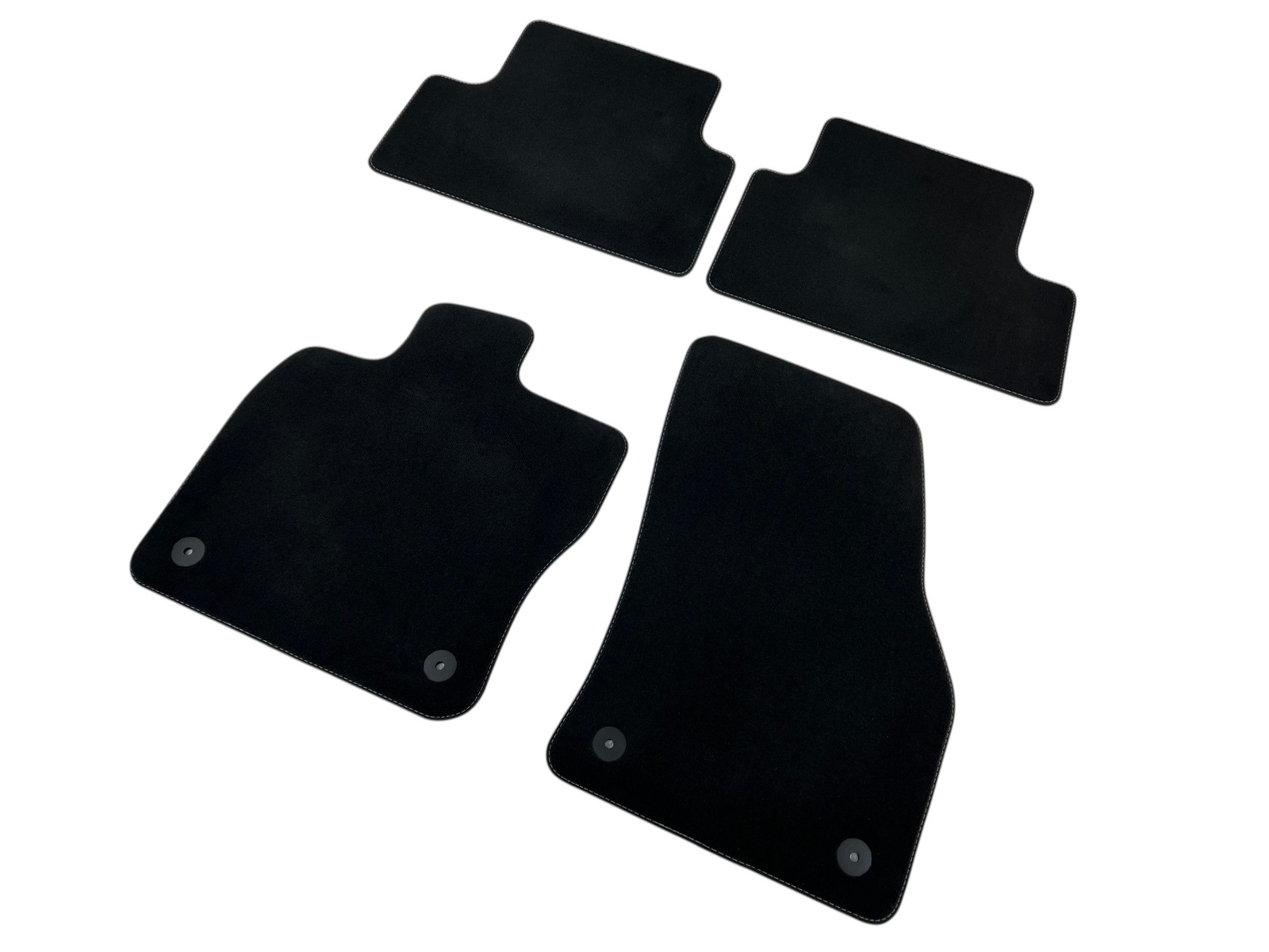 Original VW Floor Mats T-Roc Convertible Velour Black Textile Mats Carpet Fabric