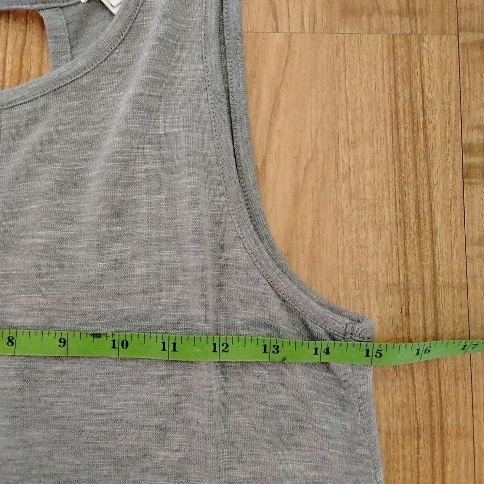 J.Crew Basic Soft Gray & White Layered Hem Keyhol… - image 6