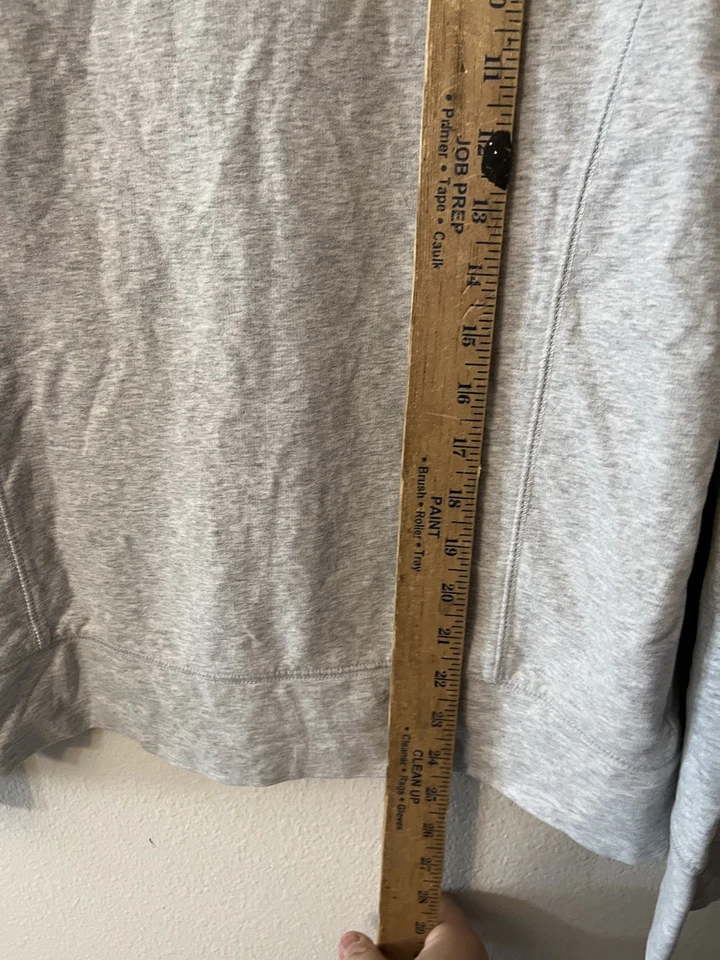 Chaqueta para mujer LL Bean gris algodón spandex cremallera completa cuello falso talla S REG 272009 Foto 4 de 4