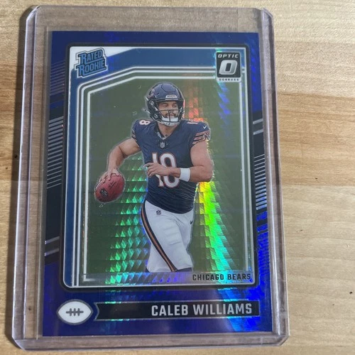 2024 Donruss Optic - Rated Rookie Caleb Williams #201 Blue Hyper Prizm (RC)