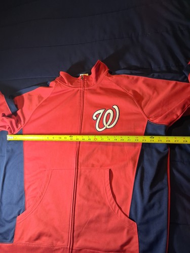 Washington Nationals 1/4 Cremallera Manga Larga Cuello Alto Talla XL Majestuoso MLB - Imagen 2 de 6