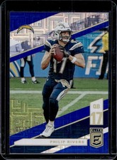 2019 Panini Donruss Elite Philip Rivers Blue #/10 Chargers