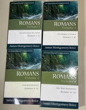 Romans Vol 1–4 by James Montgomery Boice Complete Set Paperback, Great Condition