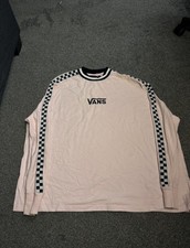Lazy Oaf X Vans Pink Long Sleeve Top - Size XS - Good Condition