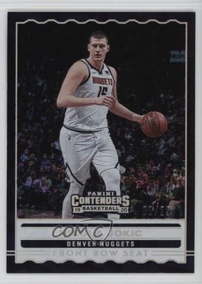 2019-20 Panini Contenders Front Row Seat Cracked Ice 8/25 Nikola Jokic #9 1e6a