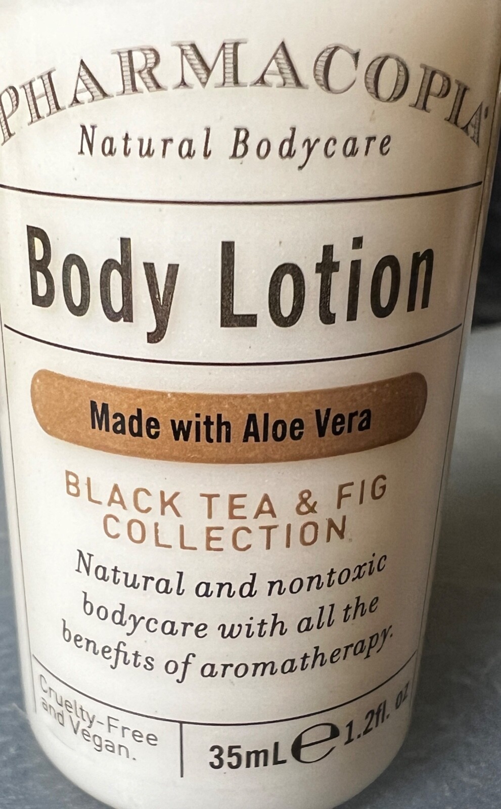 LOT of 20 Pharmacopia BODY LOTION Black Tea & Fig, Aloe, Travel Size 1.