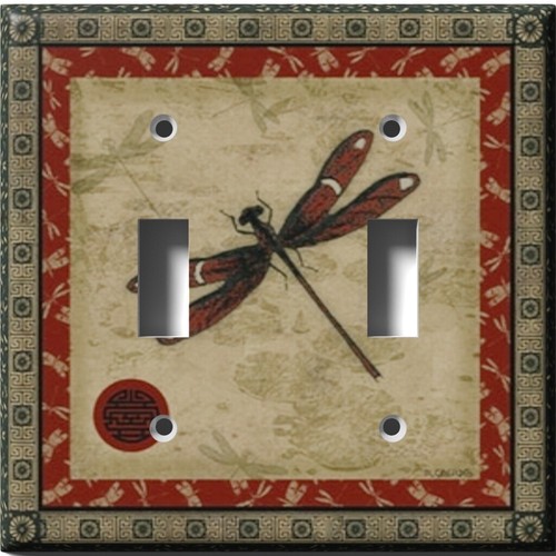 SnazzySwitch Drab Dragonfly Decorative Light Switch Plate Cover - Picture 8 of 24