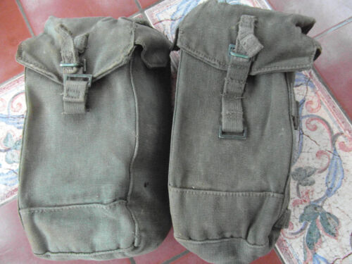 2x British Army 1944 Pattern 44 Patt Webbing Right & Left Hand Pouch Malaya SAS - Picture 2 of 7