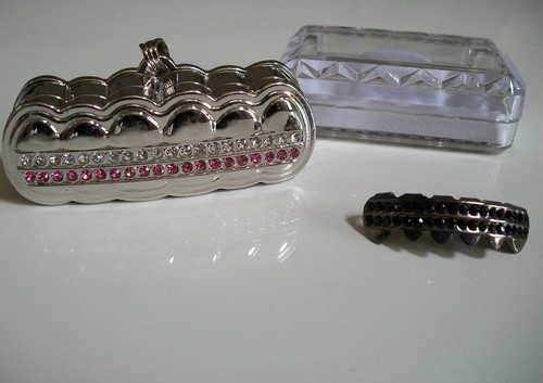 Men's Black Hematite finish For Top Teeth Grillz With Holder & Box