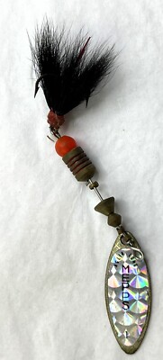 Mepps Spinner Fishing Lure Aglia 1 Long Dressed  France Treble Hook Brass