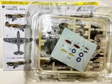 F-Toys 1:144 WKC 7 WWII Aircraft kit 02A USAAF Warhawk P-40E 76th Sq FlyingTIger