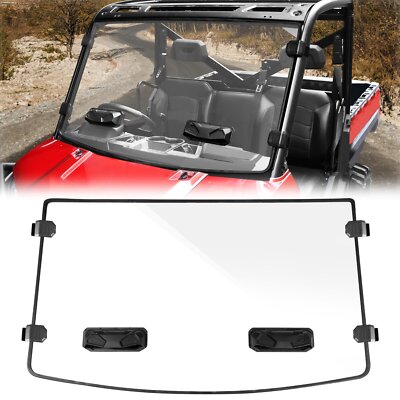 Kolpin UTV Windshield - Full-Fixed Vented - 2013-2025 Polaris Ranger XP 1000