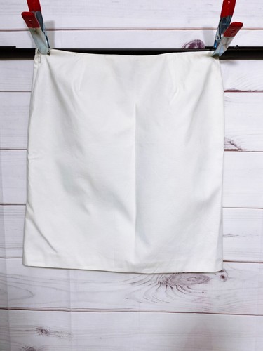 Falda para mujer Lauren Ralph Lauren, talla 16, blanca elástica, forrada con cremallera lateral - Imagen 4 de 7