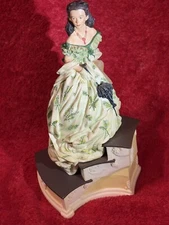 Ardleigh-Elliot Turner Enter. GWTW Scarlett 6.625” Music Box #73471 Tara's Theme