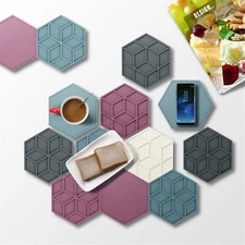 3Pcs Silicone Trivet Mat Tripod Pad Non-slip Heat Insulation Pot Holder Kitchen