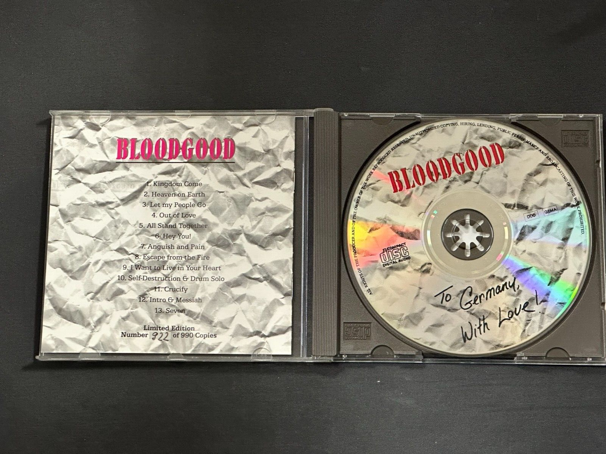 Bloodgood To Germany With Love! Limited Edition CD Numbered 922 of