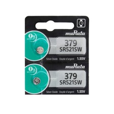 2 Murata 379 SR521SW SR521 AG0 LR521 D379 V379 Silver Ox Battery- Replaces Sony