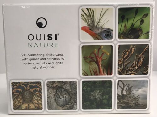 OUISI NATURE GAME 210 Connecting Photo Cards w/ Games & Activities NEW Sealed