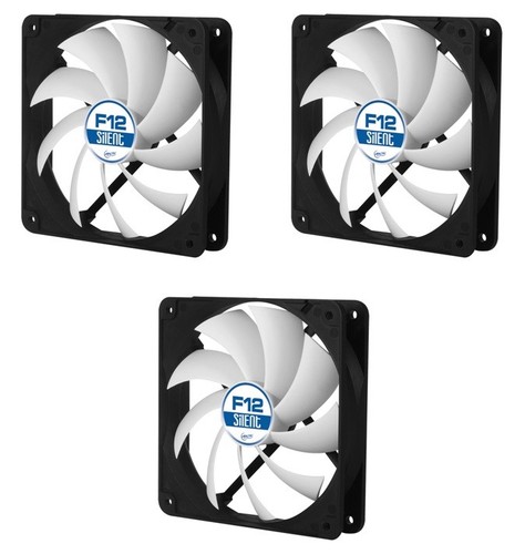 3 x Pack of Arctic F12 Silent 3-Pin 