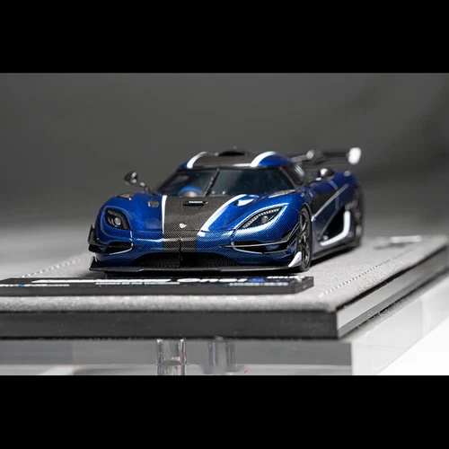 GRYNING 1:43 Koenigsegg One:1 Blue Carbon Diecast Model Car Collection - Picture 8 of 8
